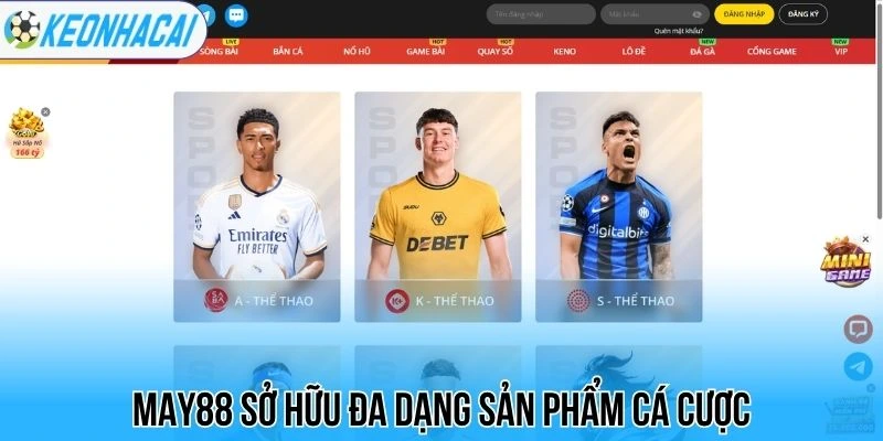 May88 - Nhà Cái Uy Tín Top 1, Kèo Thơm Update cực Sớm 1 May88 sở hữu đa dạng sản phẩm cá cược