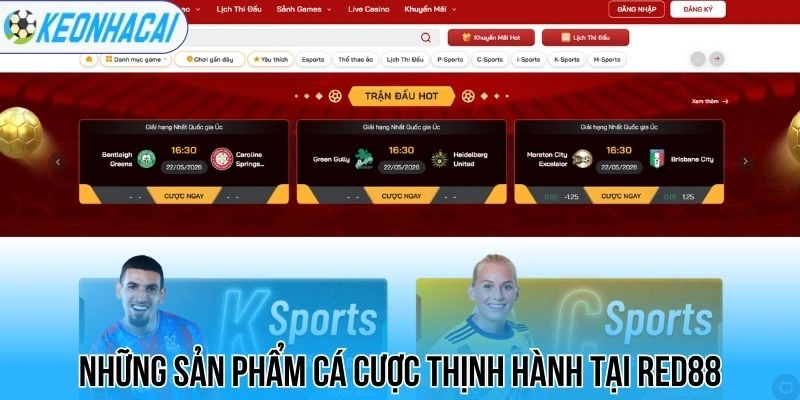 Red88 - Nhà Cái Đẳng Cấp, Chuyên Nghiệp Hàng Đầu Khu Vực 1 Những sản phẩm cá cược thịnh hành tại Red88