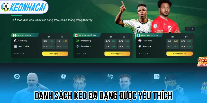 Vivu88 - Nhà Cái Uy Tín, Update Kèo Bóng Đá Ngon Mỗi Ngày 3 Danh sách kèo đa dạng được yêu thích