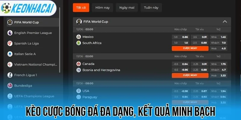 Sv88 - Nhà Cái Bóng Đá Xanh Chín, Thưởng Kèo Cực Khủng 3 Kèo cược bóng đá đa dạng, kết quả minh bạch