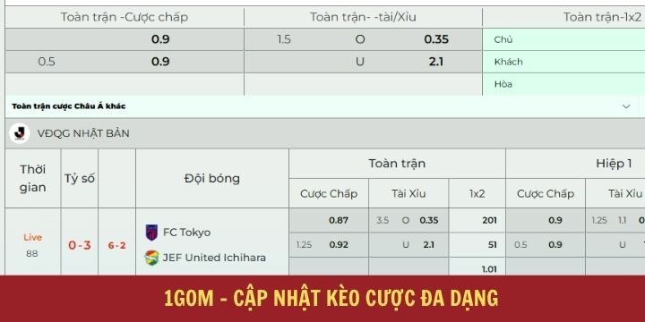 1gom - Trang web soi kèo, tỷ lệ nhà cái miễn phí siêu chuẩn 4 Danh mục với sự đầu tư chất lượng, chuyên nghiệp từ 1gom
