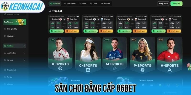 Nhà Cái Uy Tín - Tổng Hợp Top 20 Sân Chơi Chất Lượng 27 Sân chơi đẳng cấp 86bet